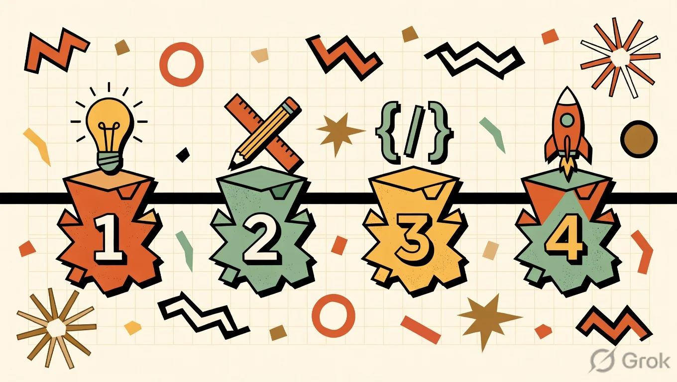 Timeline concept illustration